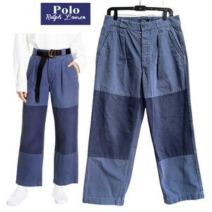 POLO Ralph Lauren NEW CALVARY Patched Twill Crop Baggy Leg 8